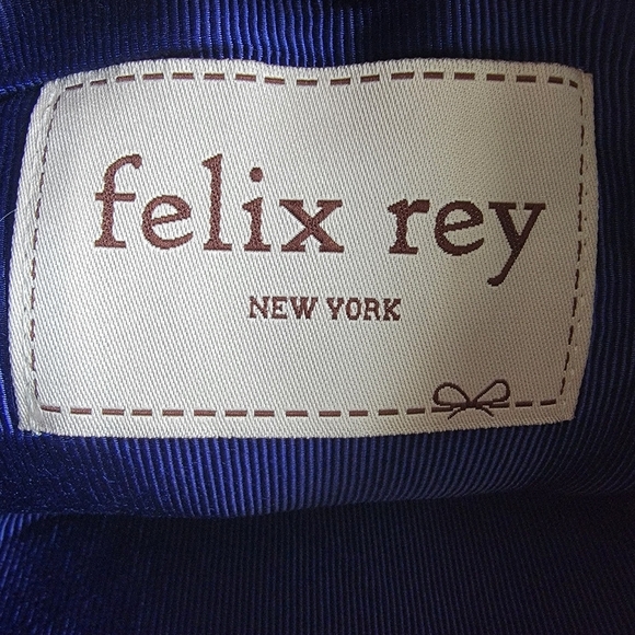 Felix Rey New York Metal Mesh Evening Clutch Purse White Blue Black - Picture 9 of 9